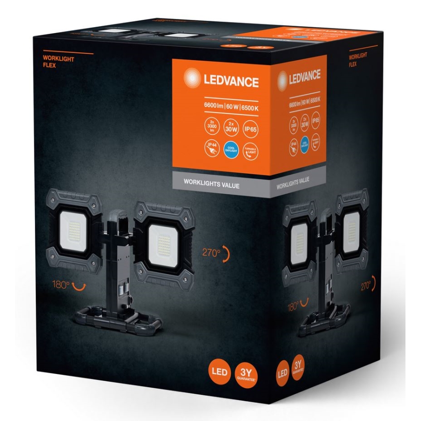 Ledvance - LED Arbejdslampe WORKLIGHT FLEX 2xLED/30W/230V IP65