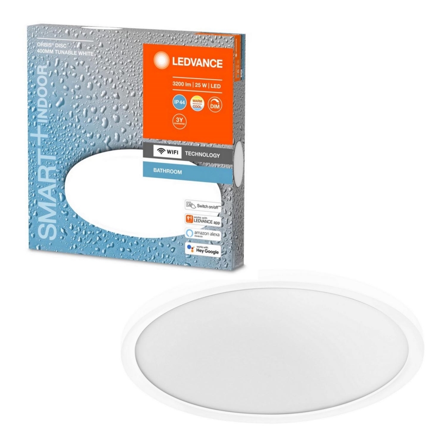 Ledvance - LED badeværelseslampe dæmpbar SMART+ DISC LED/25W/230V 3000-6500K Wi-Fi IP44