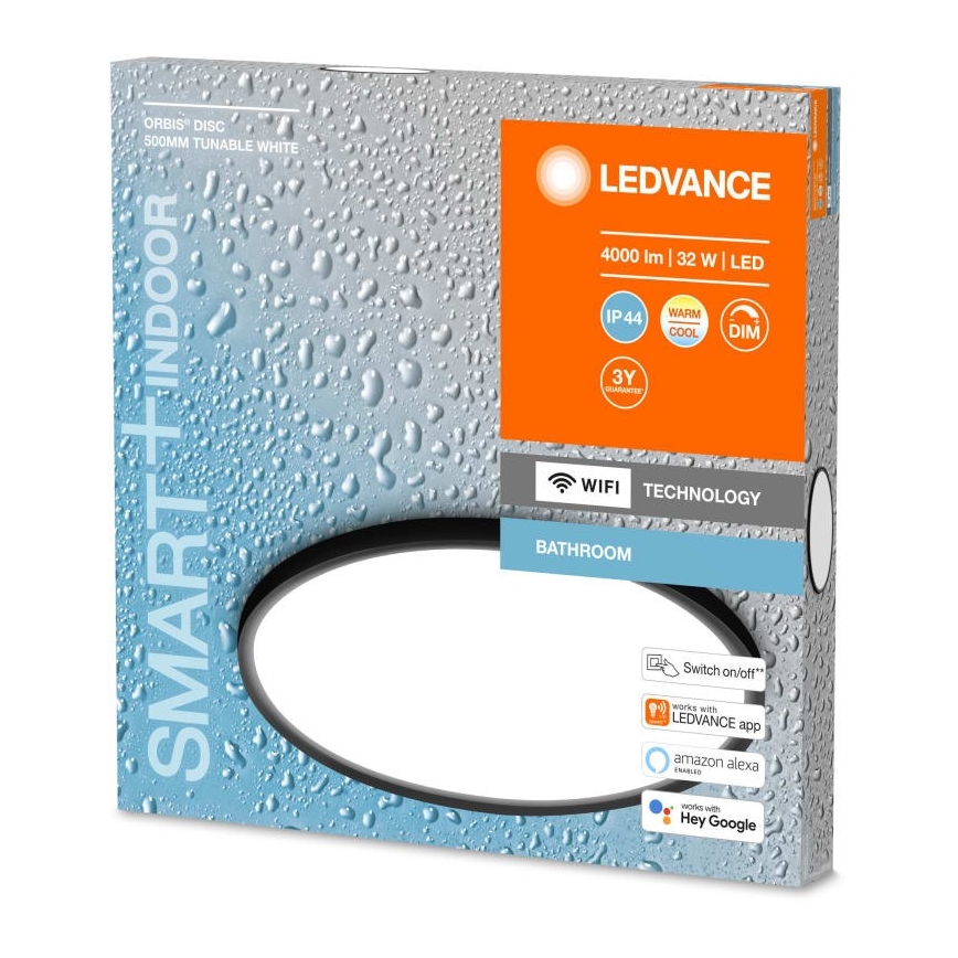 Ledvance - LED loftlampe til badeværelse dæmpbar SMART+ DISC LED/32W/230V 3000-6500K Wi-Fi IP44