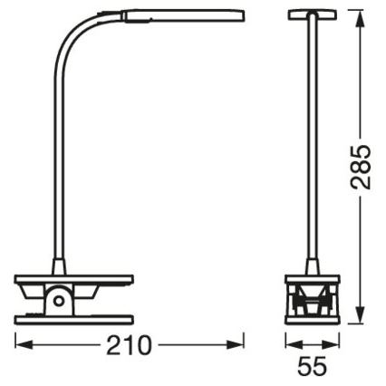 Ledvance - LED bordlampe m. touch-funktion dæmpbar PANAN LED/5,2W/5V 1000 mAh