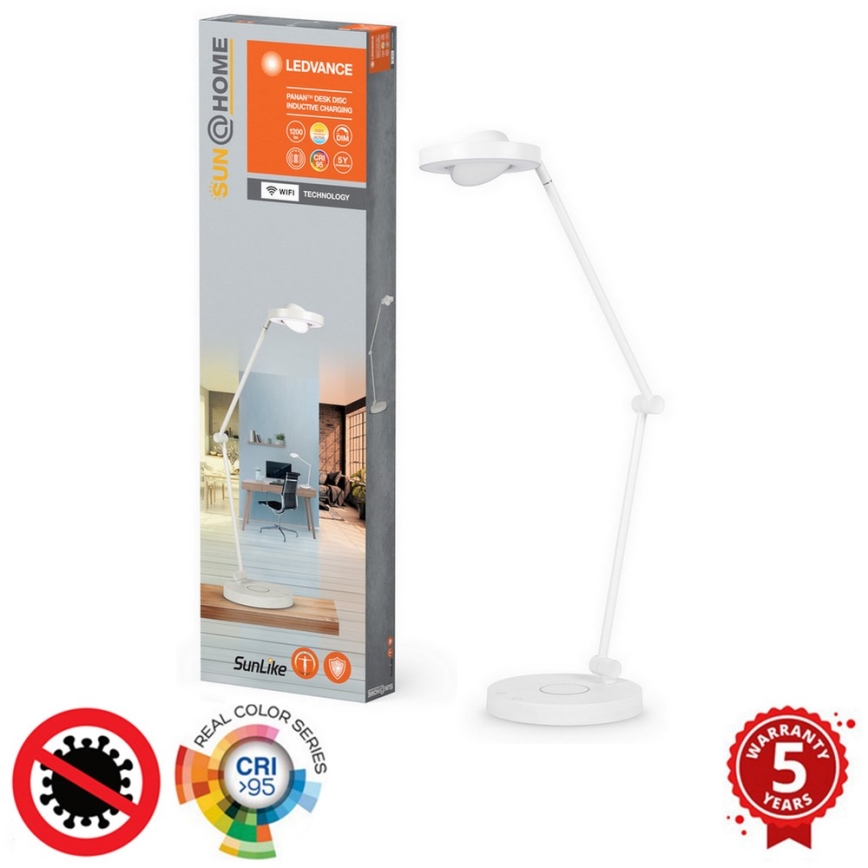 Ledvance - LED bordlampe m. touch-funktion dæmpbar SUN@HOME LED/20W/230V 2200-5000K CRI 95 Wi-Fi