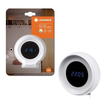 Ledvance - LED digitalur m. lys NIGHTLUX LED/0,3W/5V 1000mAh 3000/4000/6500K