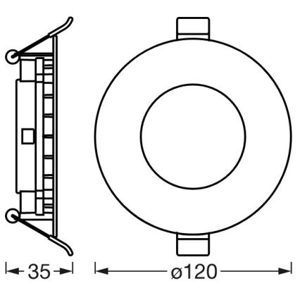Ledvance - LED Dæmpbart indbygningsspot SUN@HOME LED/8W/230V 2200-5000K CRI 95 Wi-Fi