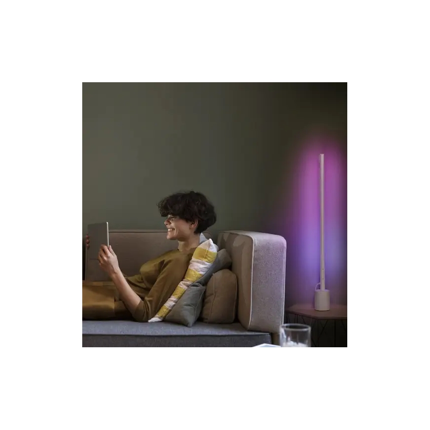 Ledvance - LED gulvlampe dæmpbar RGBW-farver SMART+ FLOOR LED/8W/230V 2700-6500 Wi-Fi hvid + fjernbetjening