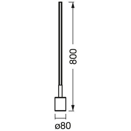 Ledvance - LED gulvlampe dæmpbar RGBW-farver SMART+ FLOOR LED/8W/230V 2700-6500 Wi-Fi hvid + fjernbetjening