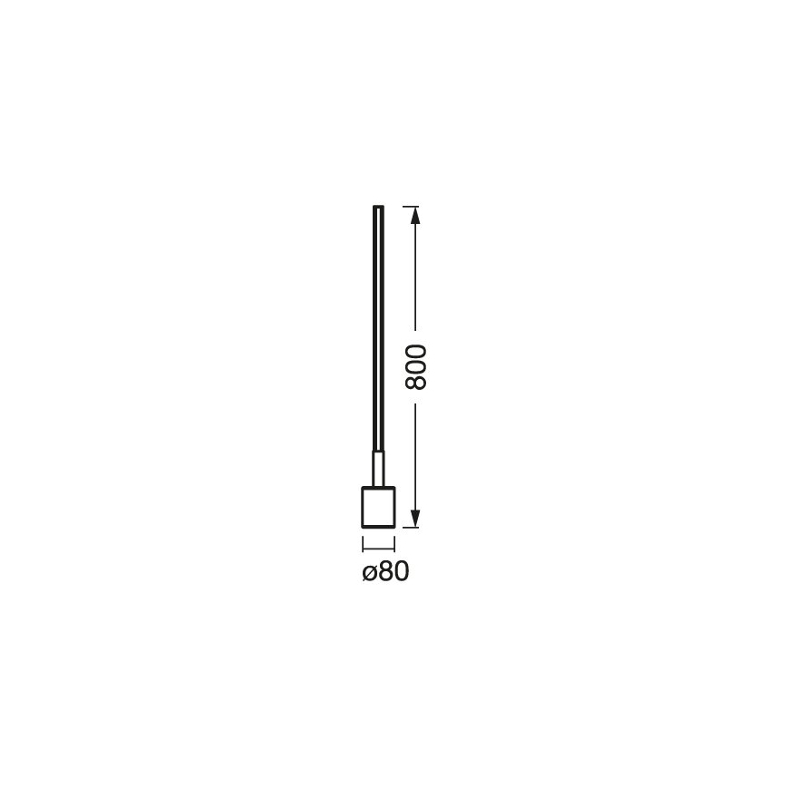 Ledvance - LED gulvlampe dæmpbar RGBW-farver SMART+ FLOOR LED/8W/230V 2700-6500K Wi-Fi black + fjernbetjening