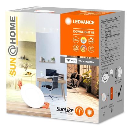 Ledvance - LED indbygningslampe dæmpbar SUN@HOME LED/4,5W/230V 2200-5000 CRI 95 Wi-Fi