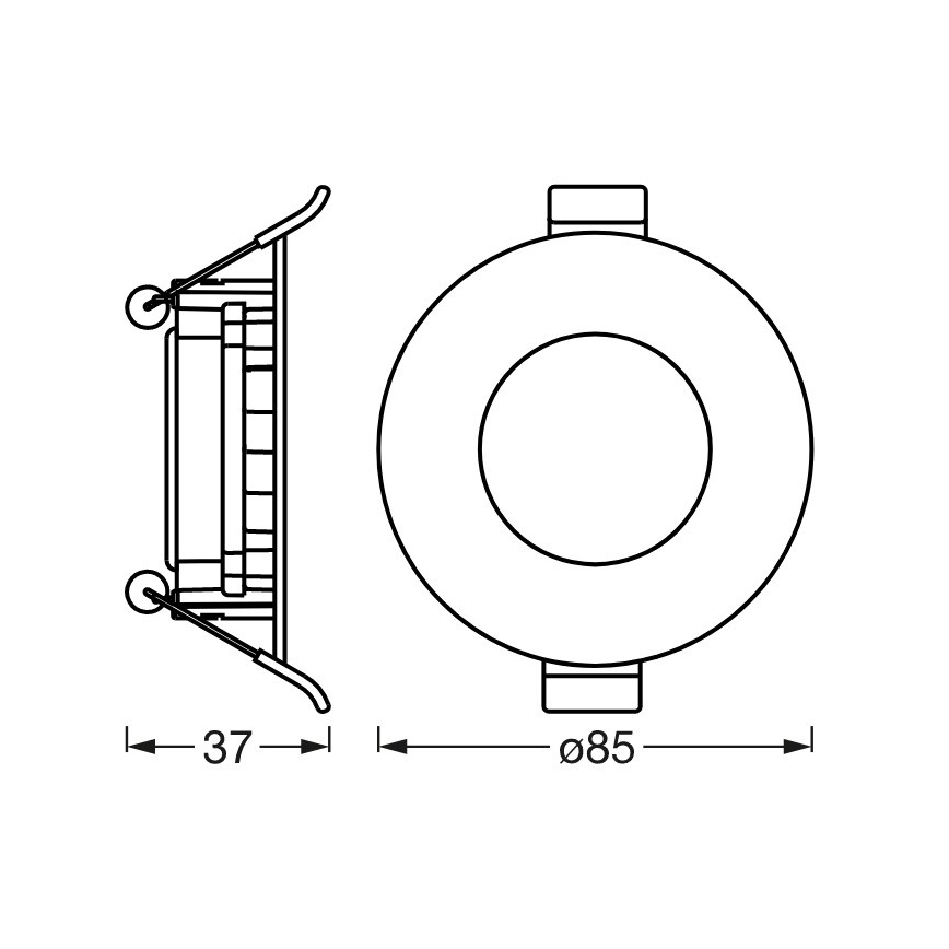 Ledvance - LED indbygningslampe dæmpbar SUN@HOME LED/4,5W/230V 2200-5000 CRI 95 Wi-Fi