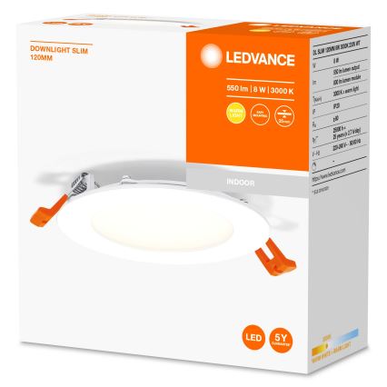 Ledvance - LED indbygningslampe SLIM LED/8W/230V 3000K