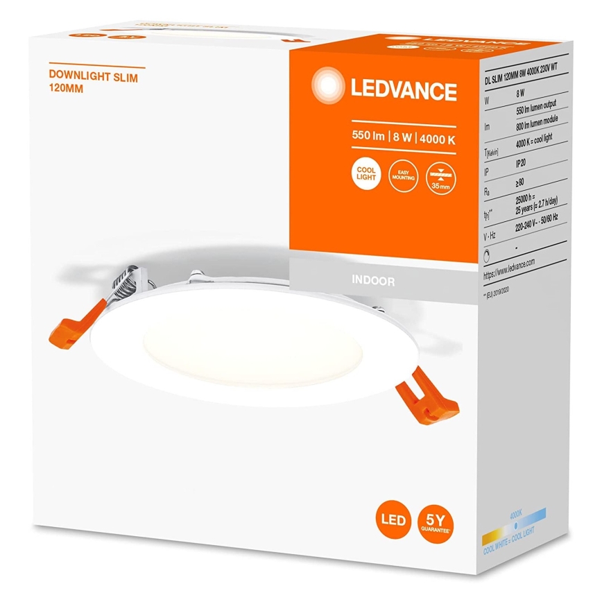 Ledvance - LED indbygningslampe SLIM LED/8W/230V 4000K