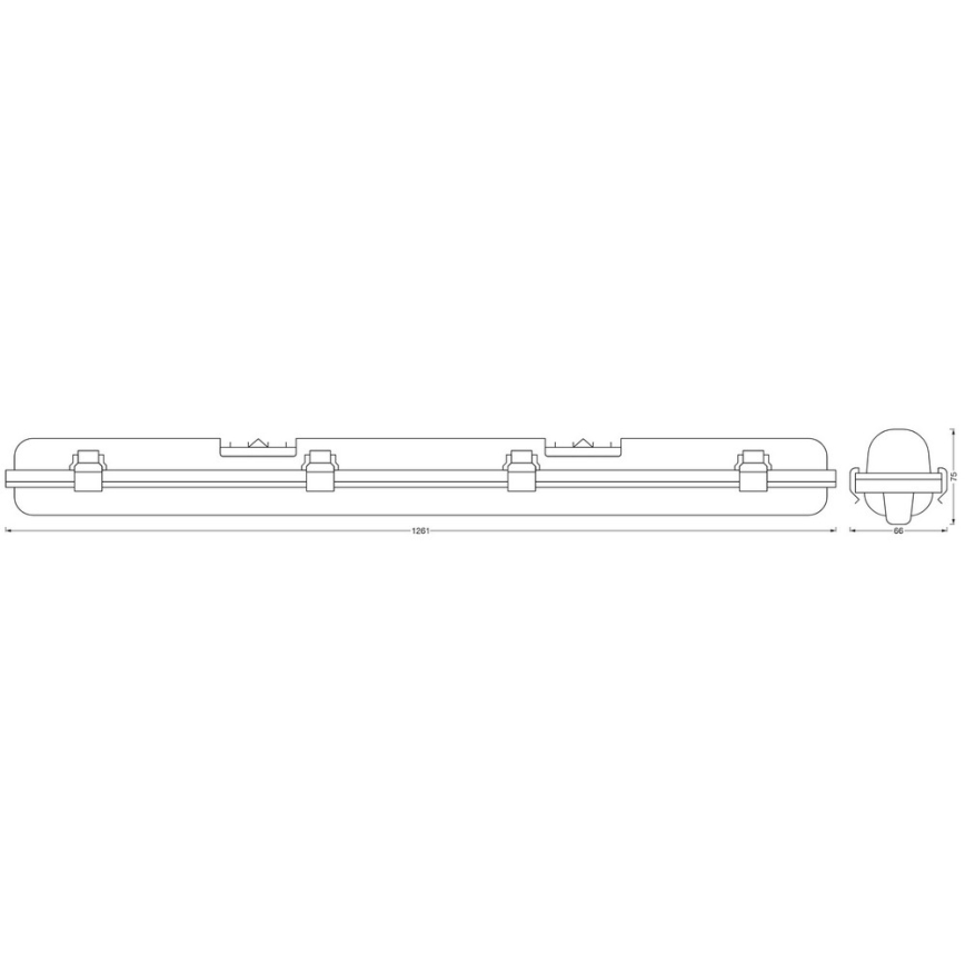Ledvance - LED industrilampe dæmpbar SUBMARINE G13/18W/230V 2700-6500K Wi-Fi IP65