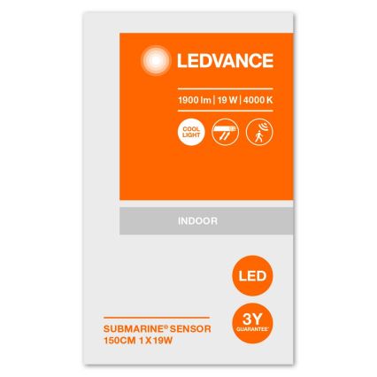 Ledvance - LED industrilampe med sensor SUBMARINE 1xG13/19W/230V IP65