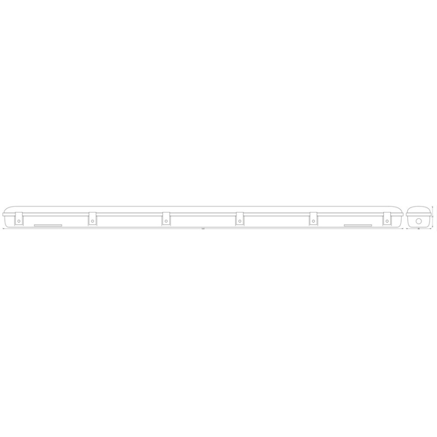 Ledvance - LED industrilampe med sensor SUBMARINE 1xG13/19W/230V IP65