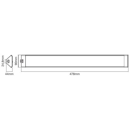 Ledvance - LED lampe CORNER LED/12W/230V