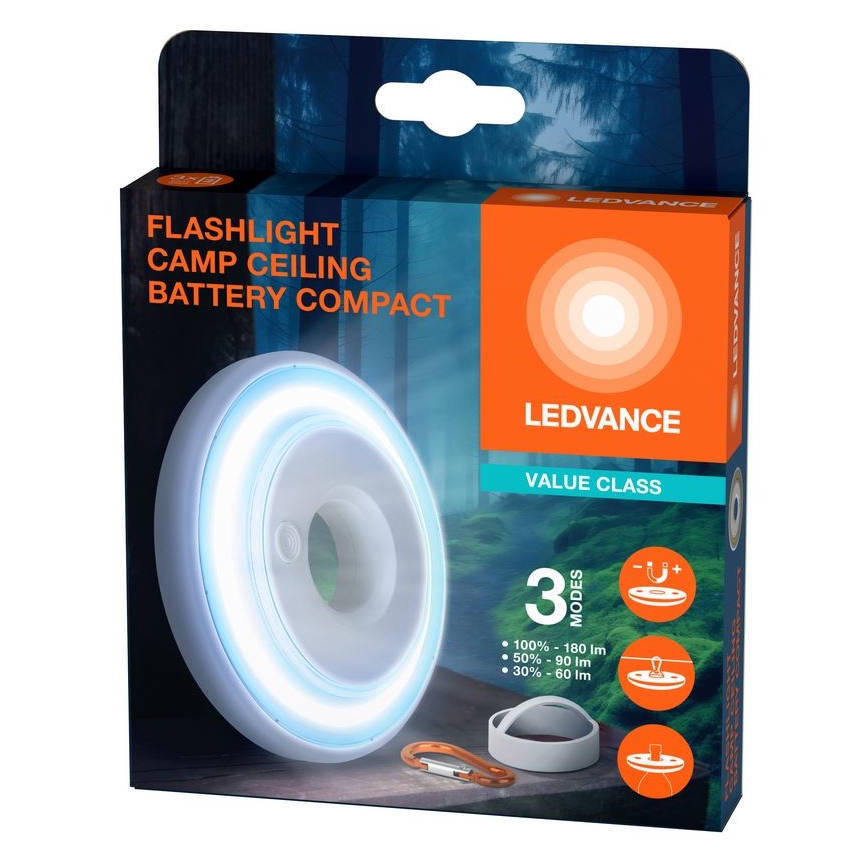 Ledvance - LED lampe dæmpbar FLASHLIGHT CAMP LED/2,2W/3xAAA
