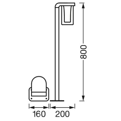 Ledvance - LED udendørslampe dæmpbar RGBW-farver SMART+ CASCADE LED/10W/230V Wi-Fi IP44