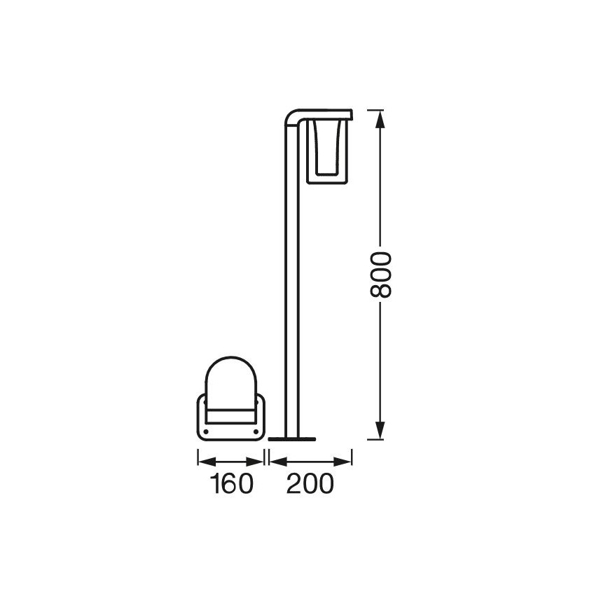 Ledvance - LED udendørslampe dæmpbar RGBW-farver SMART+ CASCADE LED/10W/230V Wi-Fi IP44