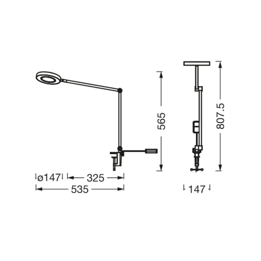 Ledvance - LED lampe med klemme dæmpbar SUN@HOME LED/15W/230V 2200-5000K CRI 95 Wi-Fi