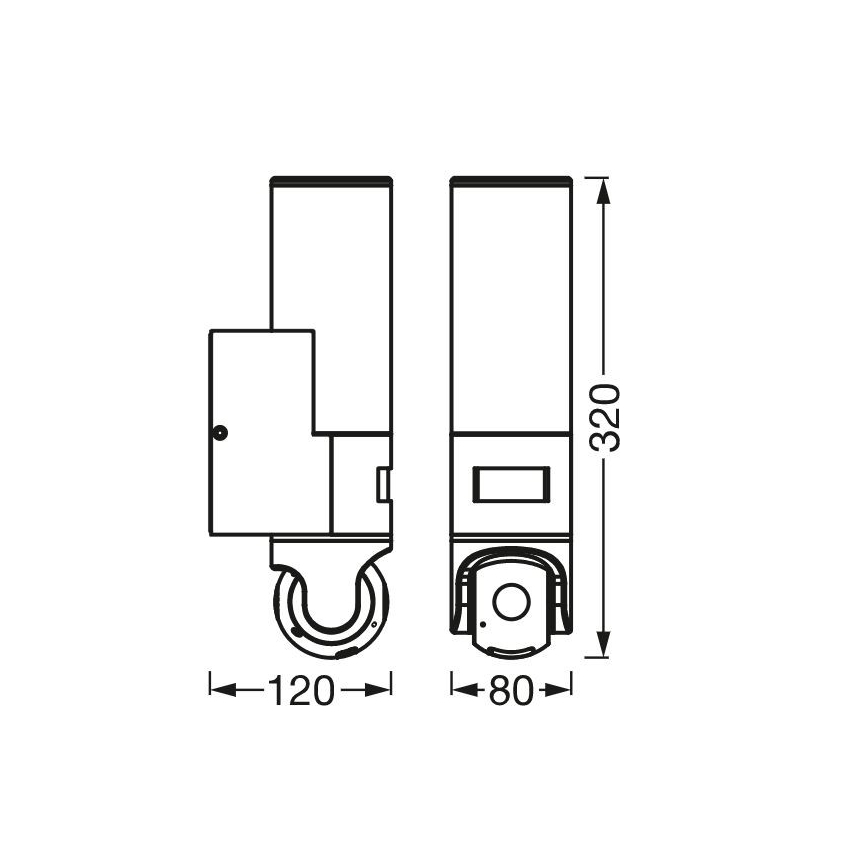 Ledvance - LED væglampe med sensor og a kamera SMART+ LED/16W/230V Wi-Fi IP44