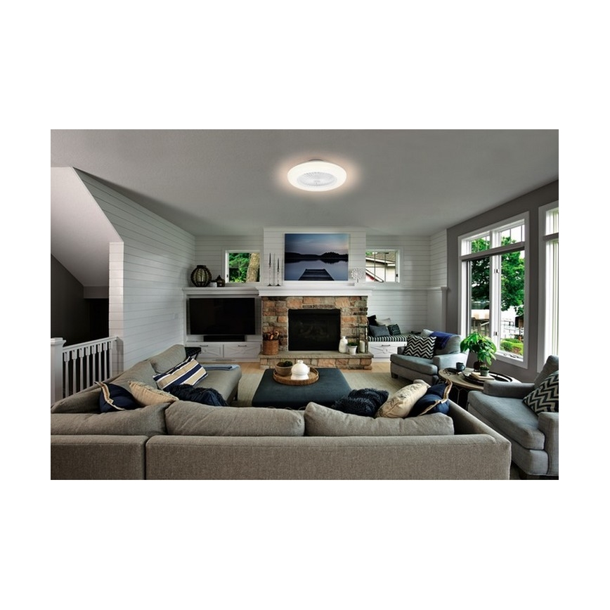 Ledvance - LED loftlampe med ventilator dæmpbar SMART+ LED/35W/230V Wi-Fi 3000-6500K + fjernbetjening
