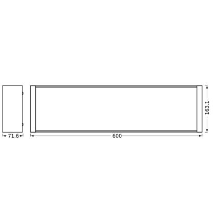 Ledvance - LED loftlampe dæmpbar OFFICE LINE LED/20W/230V 60 cm + fjernbetjening