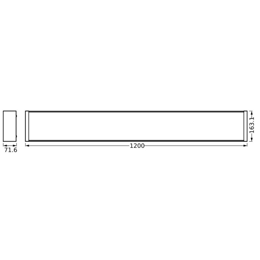 Ledvance - LED loftlampe dæmpbar OFFICE LINE LED/40W/230V 120 cm + fjernbetjening