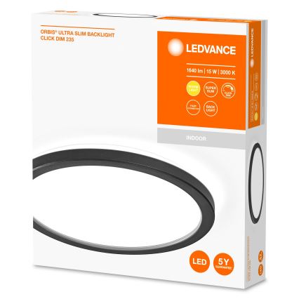 Ledvance - LED loftlampe dæmpbar ORBIS LED/15W/230V sort