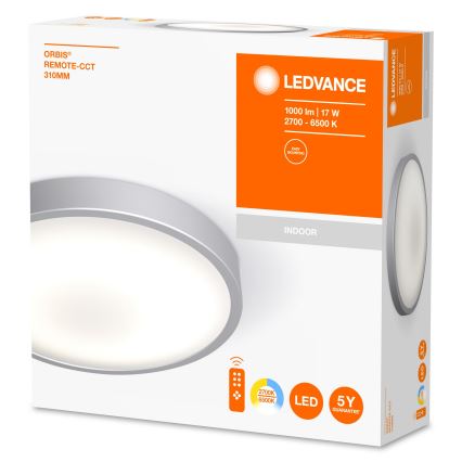 Ledvance - LED loftlampe dæmpbar ORBIS LED/17W/230V 2700-6500 + fjernbetjening