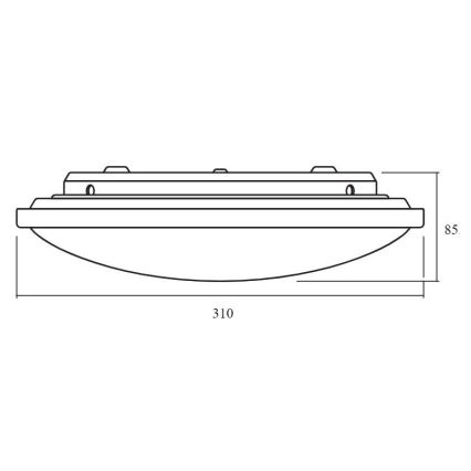 Ledvance - LED loftlampe dæmpbar ORBIS LED/17W/230V 2700-6500 + fjernbetjening