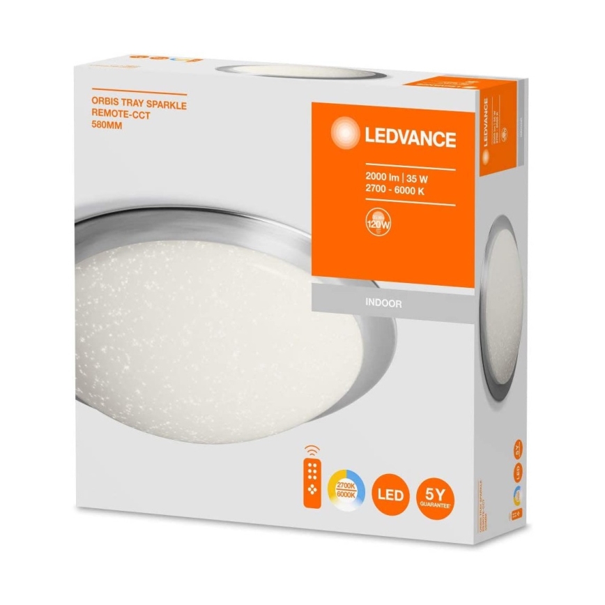 Ledvance - LED loftlampe dæmpbar ORBIS SPARKLE LED/35W/230V 2700-6500K + fjernbetjening