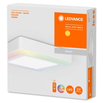 Ledvance - LED loftlampe dæmpbar RGB-farver LED/19W/230V + fjernbetjening