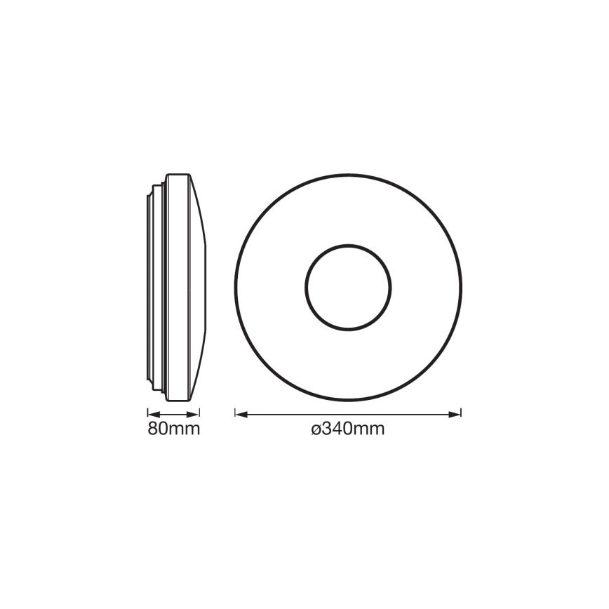 Ledvance - LED lampe dæmpbar RGB-farver SMART+ KITE LED/18W/230V 3000K-6500K Wi-Fi