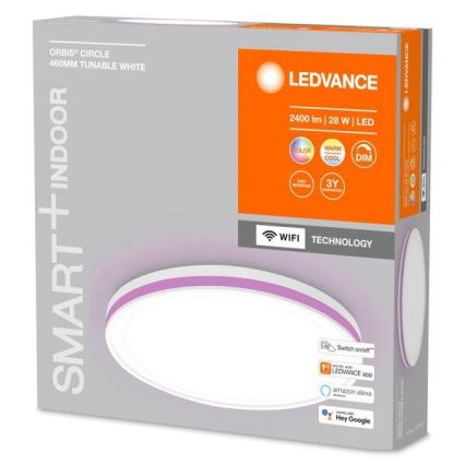 Ledvance - LED loftlampe dæmpbar RGBW-farver SMART+ CIRCLE LED/28W/230V 3000-6500K Wi-Fi