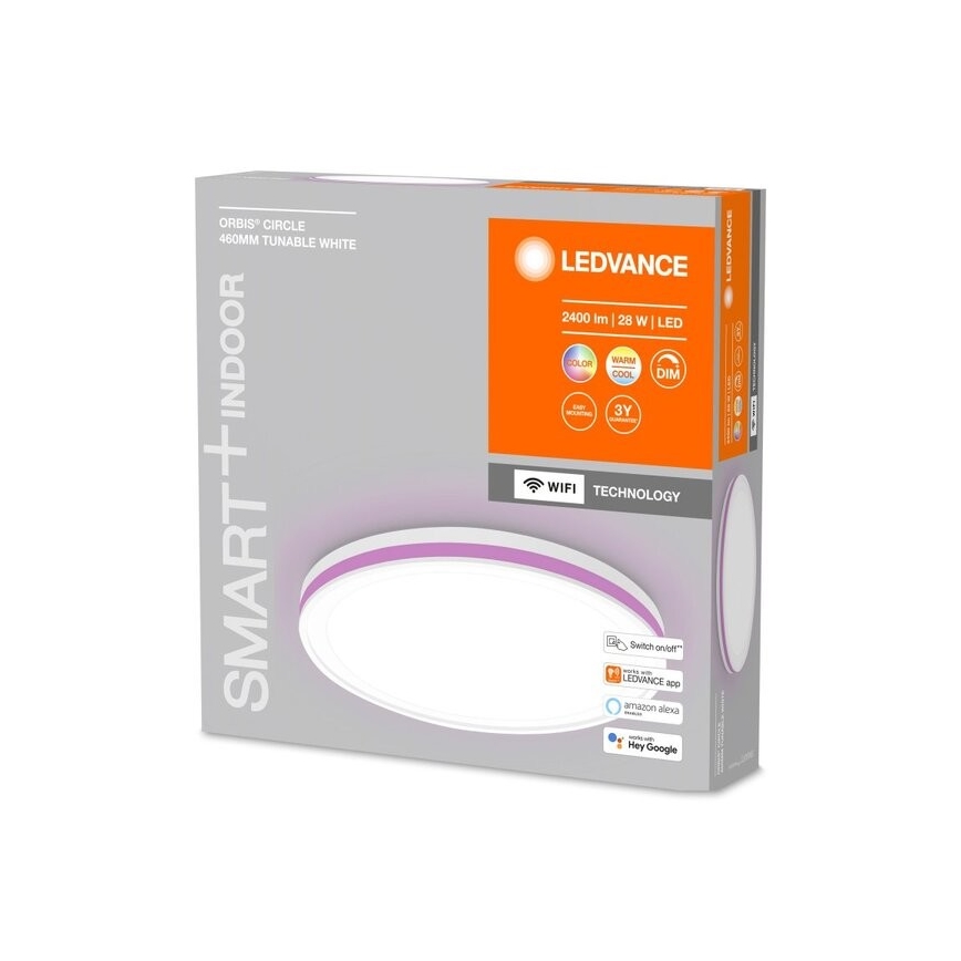 Ledvance - LED loftlampe dæmpbar RGBW-farver SMART+ CIRCLE LED/28W/230V 3000-6500K Wi-Fi