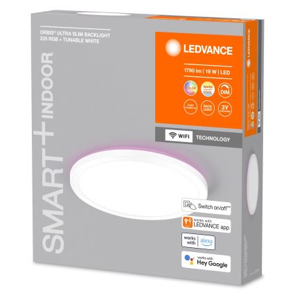 Ledvance - LED loftlampe dæmpbar RGBW-farver SMART+ ORBIS LED/19W/230V 2700-6500K Wi-Fi