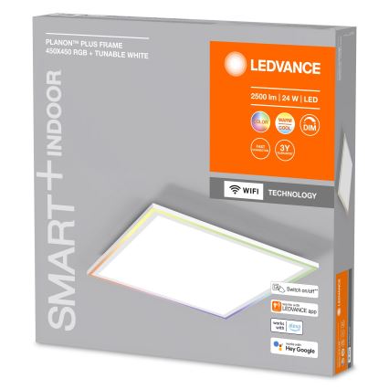 Ledvance - LED loftlampe dæmpbar RGBW-farver SMART+ PLANON LED/24W/230V 2700-6500K Wi-Fi