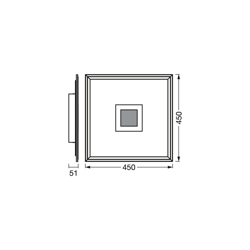 Ledvance - LED loftlampe dæmpbar RGBW-farver SMART+ PLANON LED/24W/230V 2700-6500K Wi-Fi