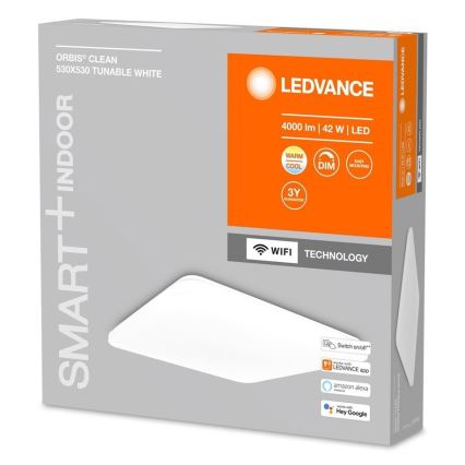 Ledvance - LED loftlampe dæmpbar SMART+ CLEAM LED/42W/230V 300-6500K Wi-Fi