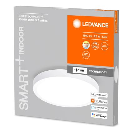 Ledvance - LED loftlampe dæmpbar SMART+ DOWNLIGHT LED/22W/230V 3000-6500K Wi-Fi