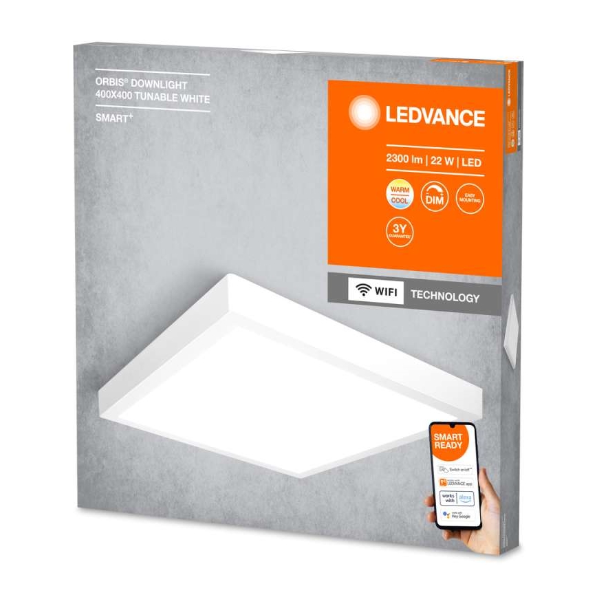 Ledvance - LED loftlampe dæmpbar SMART+ DOWNLIGHT LED/22W/230V 3000-6500K Wi-Fi