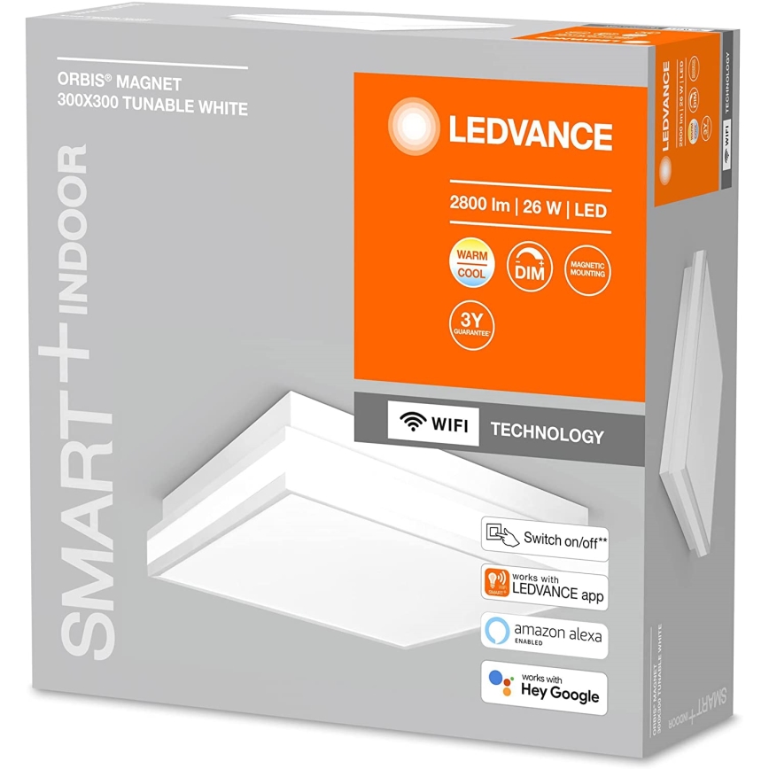 Ledvance - LED loftlampe dæmpbar SMART+ MAGNET LED/26W/230V 3000-6500K Wi-Fi