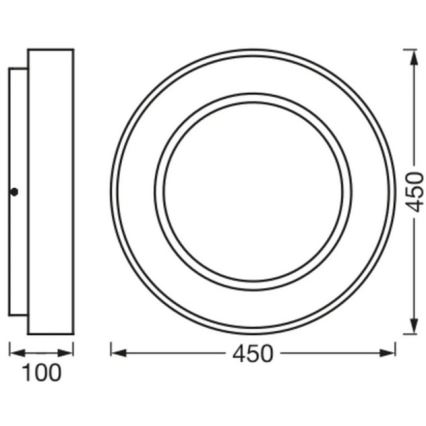 Ledvance - LED loftlampe dæmpbar SUN@HOME CIRCULAR LED/18,5W/230V Wi-Fi