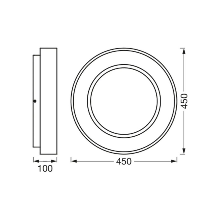Ledvance - LED loftlampe dæmpbar SUN@HOME CIRCULAR LED/18,5W/230V Wi-Fi