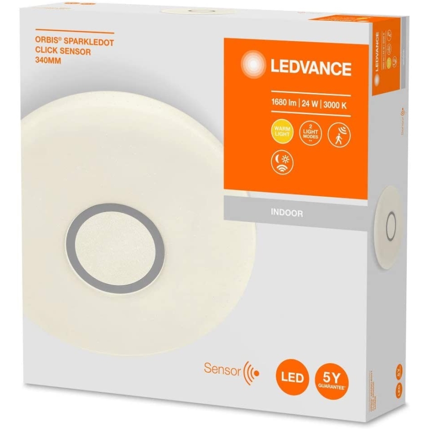 Ledvance - LED loftlampe med en sensor SPARKLEDOT LED/24W/230V