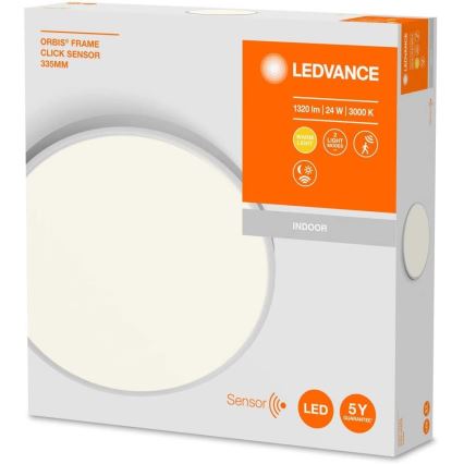 Ledvance - LED loftlampe med sensor ORBIS LED/24W/230V 3000K