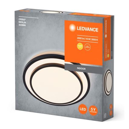 Ledvance - LED loftlampe ORBIS BERLIN LED/16W/230V sort