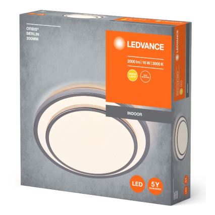 Ledvance - LED loftlampe ORBIS BERLIN LED/16W/230V sølvfarvet