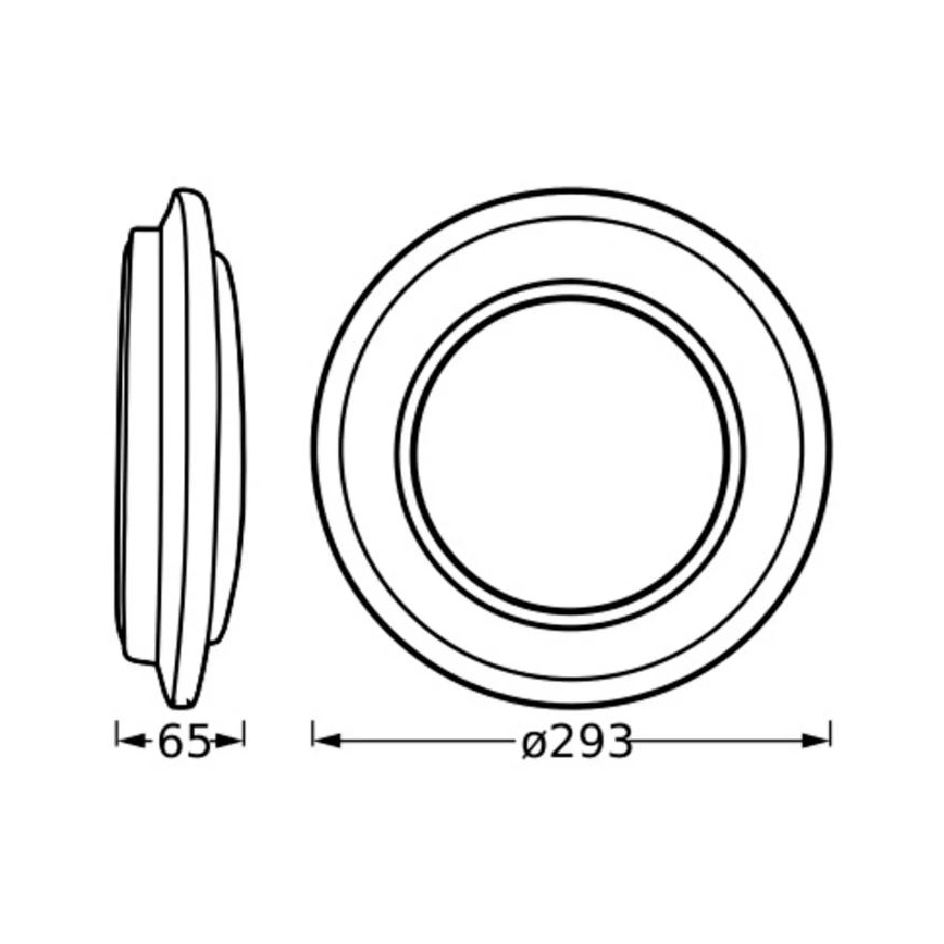 Ledvance - LED loftlampe ORBIS BERLIN LED/16W/230V sølvfarvet
