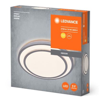 Ledvance - LED loftlampe ORBIS BERLIN LED/24W/230V sølvfarvet