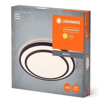 Ledvance - LED loftlampe ORBIS BERLIN LED/36W/230V sort